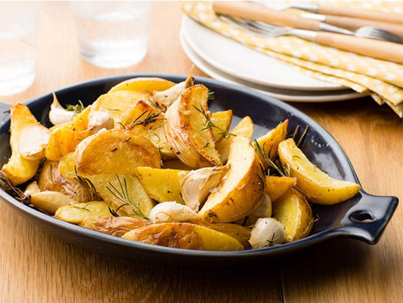 Roasted Yukon Potatoes with Rosemary